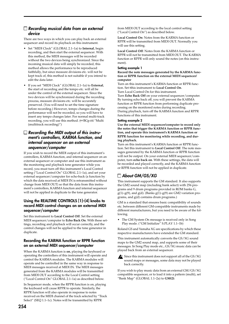 Using the realtime controls [1]–[4] knobs to recor, Recording the karma function or rppr function on a | KORG TRITON STUDIO music workstation User Manual | Page 264 / 305