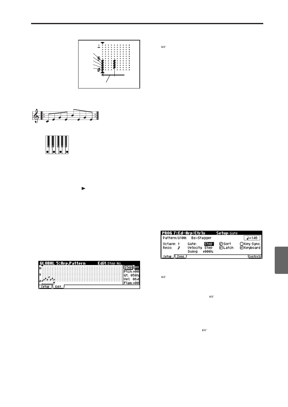 Creating an example pattern | KORG microX User Manual | Page 107 / 134