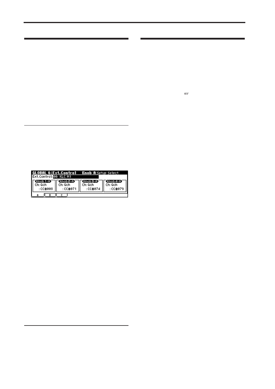 External control setups, Saving an external control setup, P.112 | Assigning a name | KORG microX User Manual | Page 118 / 134