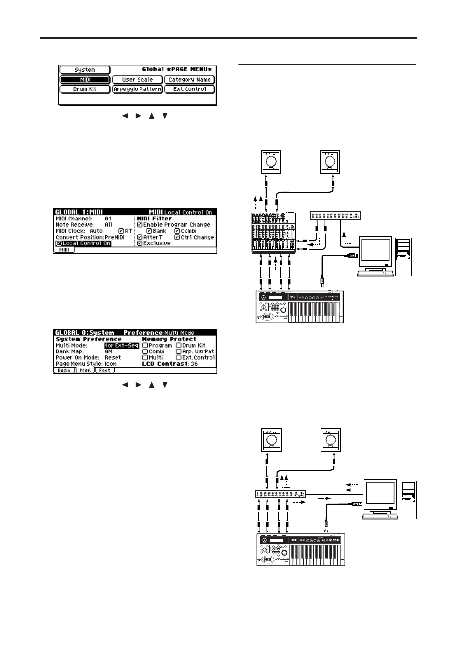 Setup | KORG microX User Manual | Page 40 / 134