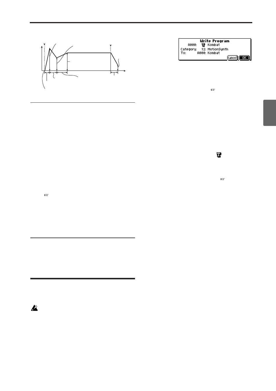 Saving your edits, Ograms, P.45 | P.45), B-mode controls, C-mode control | KORG microX User Manual | Page 51 / 134