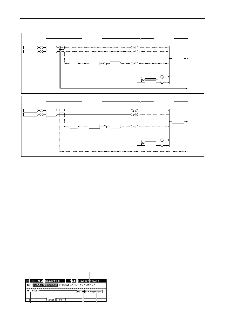 Effects settings | KORG microX User Manual | Page 88 / 134
