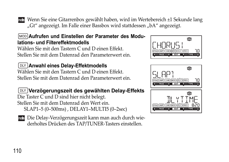 Siehe s. 110) | KORG EFGS 1 User Manual | Page 110 / 176