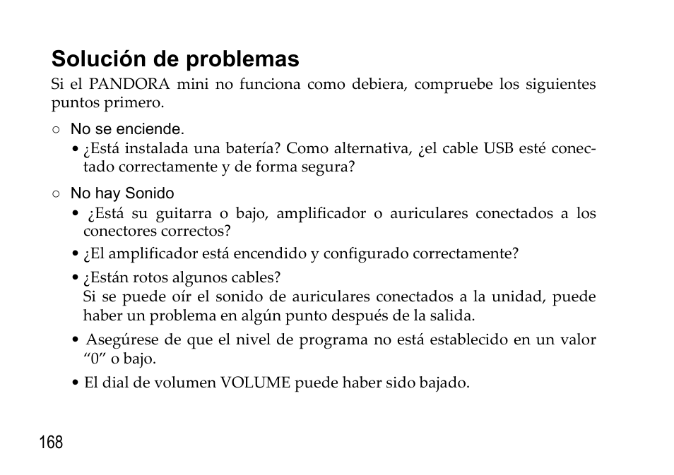 Solución de problemas | KORG EFGS 1 User Manual | Page 168 / 176