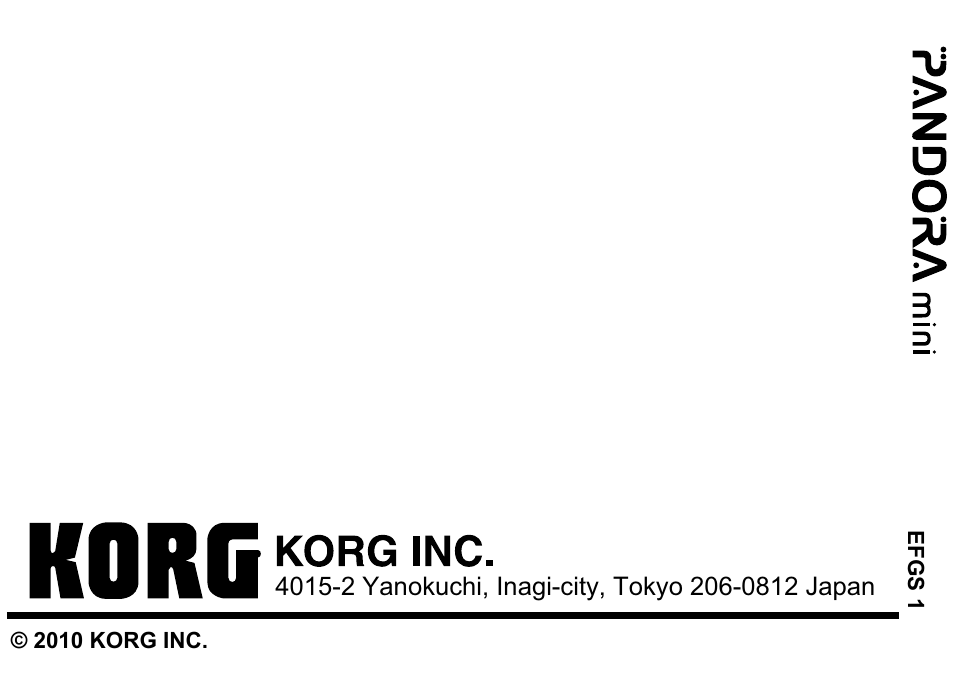 KORG EFGS 1 User Manual | Page 176 / 176