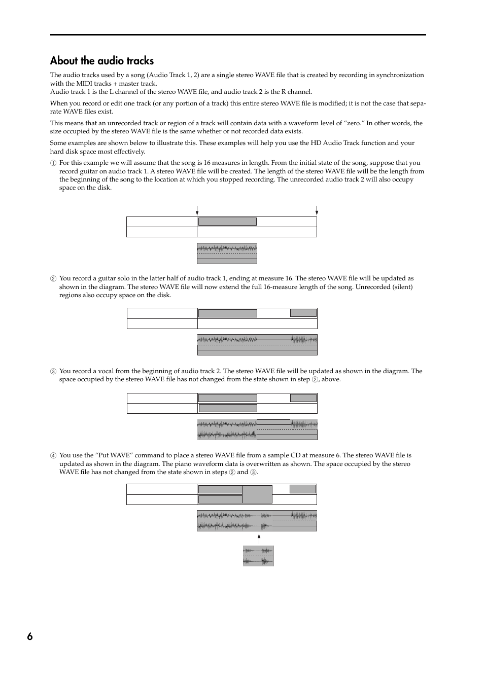 About the audio tracks | KORG TRITON STUDIO V2 User Manual | Page 11 / 77