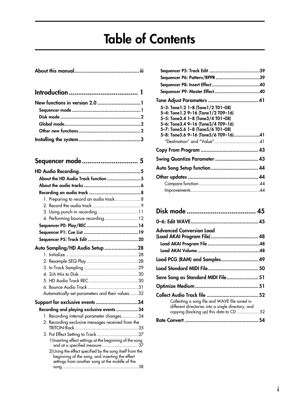 KORG TRITON STUDIO V2 User Manual | Page 2 / 77