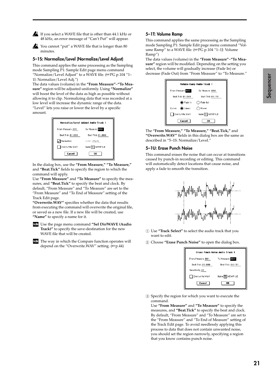 21 sequencer | KORG TRITON STUDIO V2 User Manual | Page 26 / 77