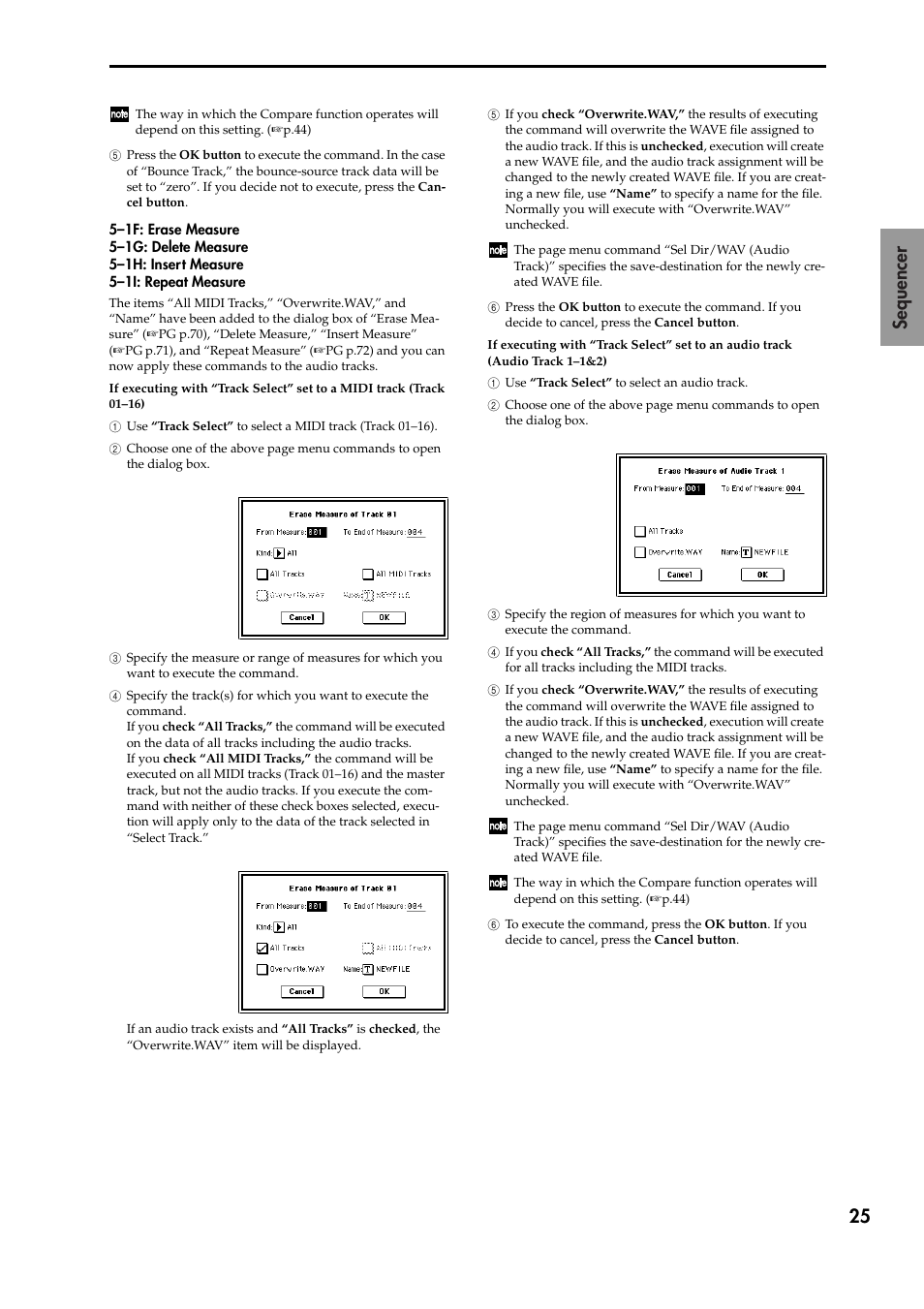 25 sequencer | KORG TRITON STUDIO V2 User Manual | Page 30 / 77