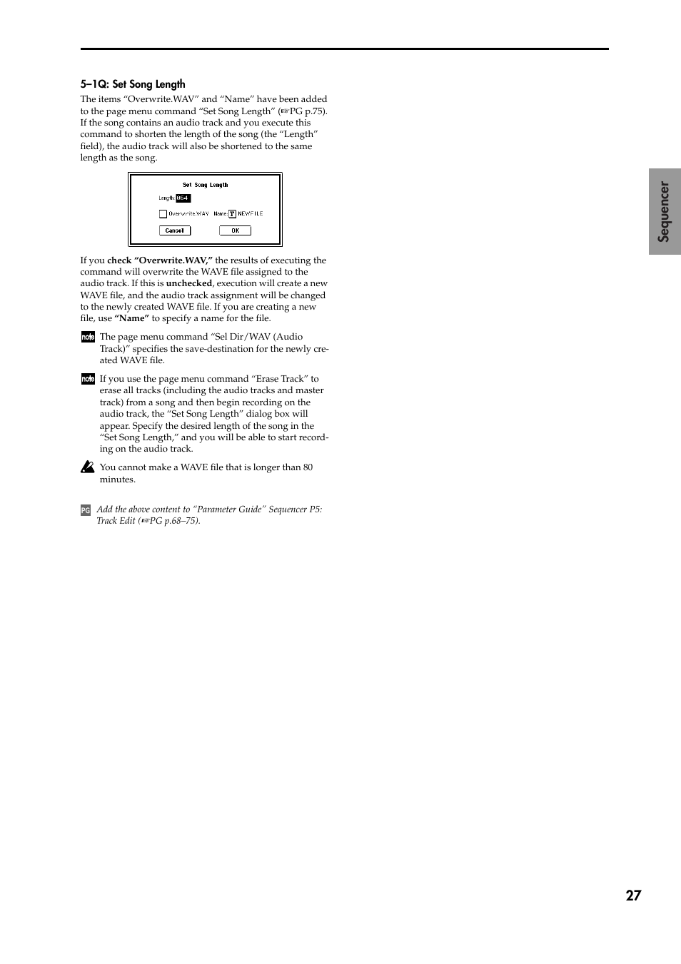 27 sequencer | KORG TRITON STUDIO V2 User Manual | Page 32 / 77