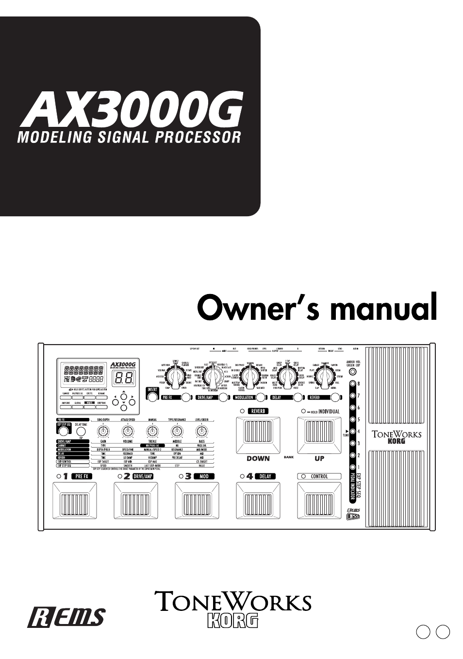 KORG Ax3000g User Manual | 67 pages