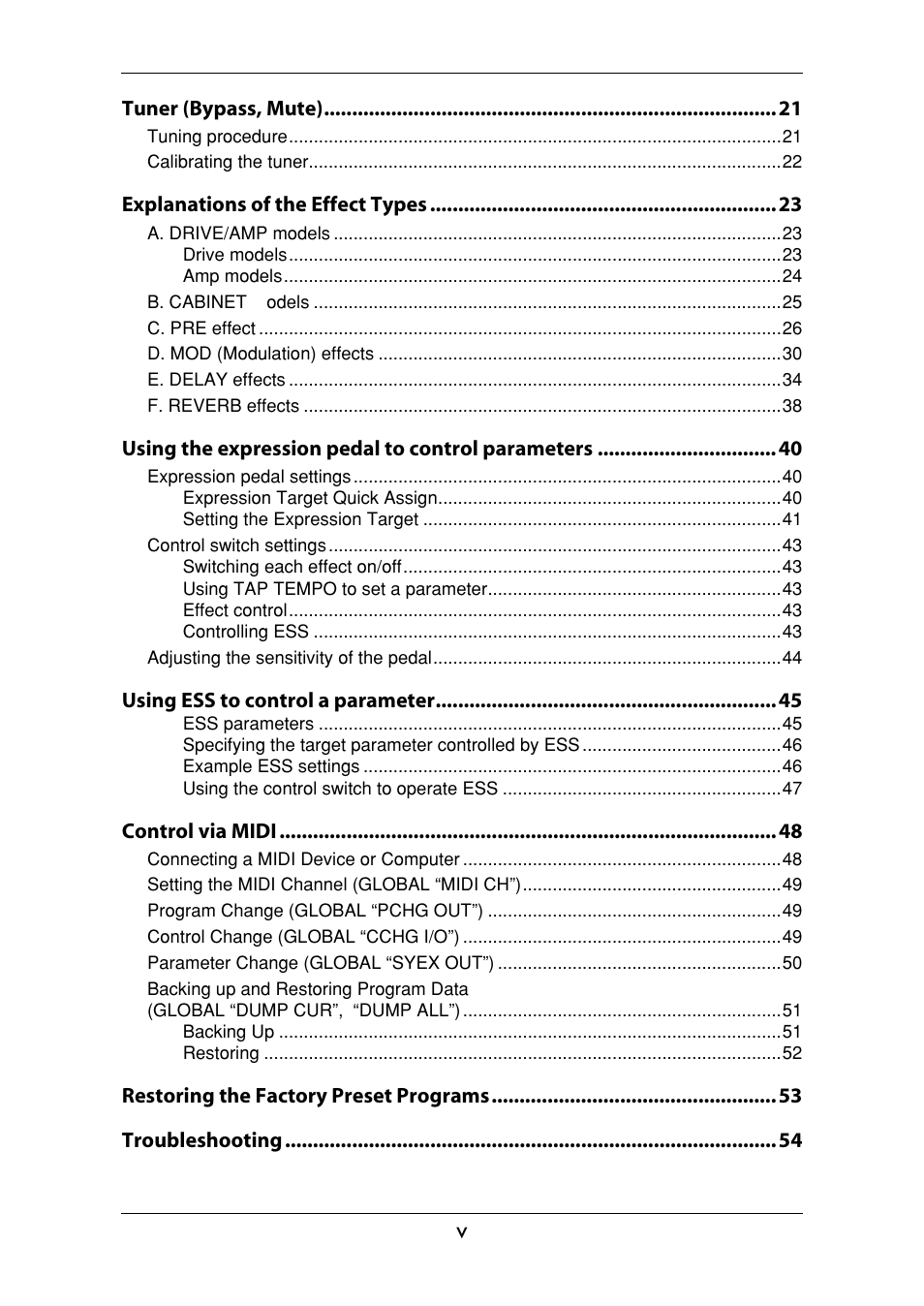 KORG Ax3000g User Manual | Page 5 / 67