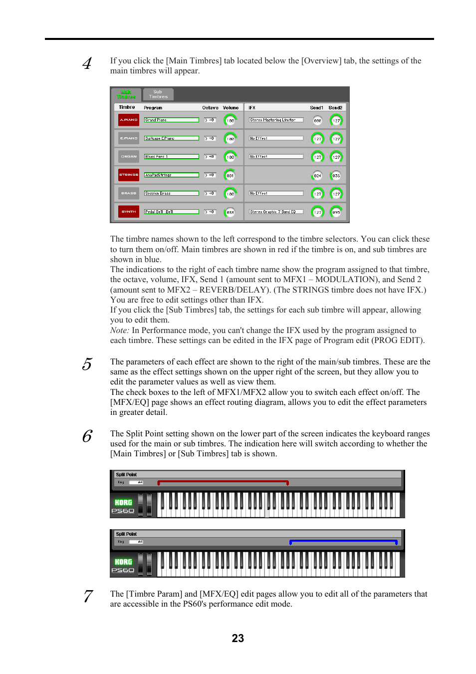 KORG Performance Synthesizer PS60 User Manual | Page 26 / 37
