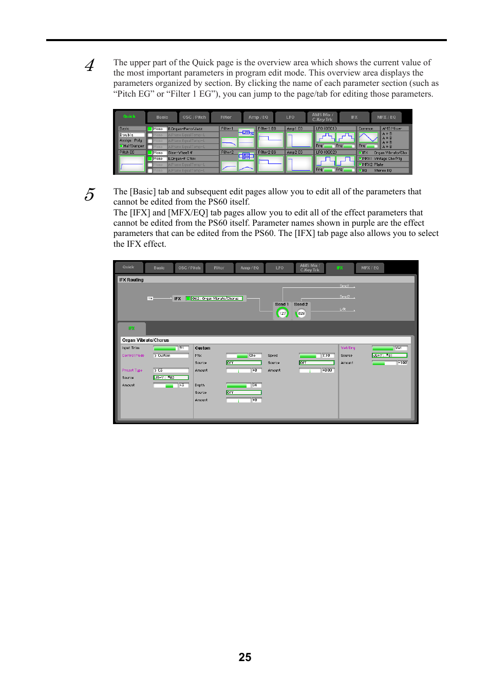 KORG Performance Synthesizer PS60 User Manual | Page 28 / 37