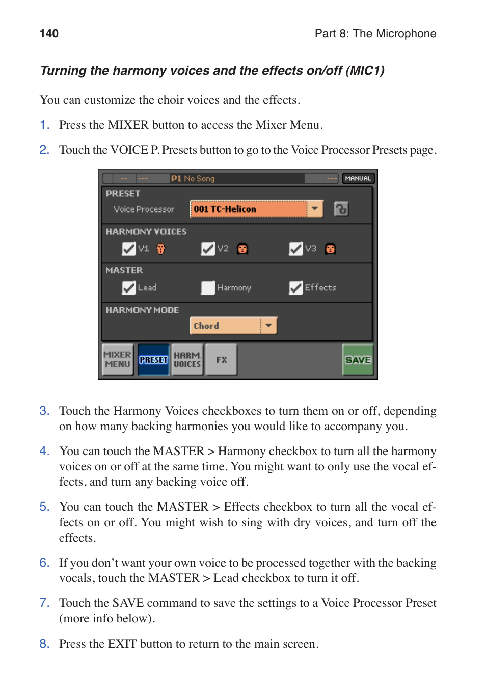 KORG MP-10 PRO User Manual | Page 144 / 252