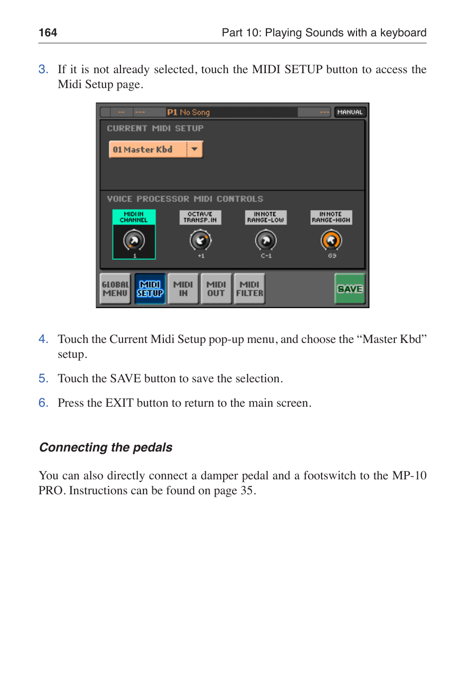 KORG MP-10 PRO User Manual | Page 168 / 252