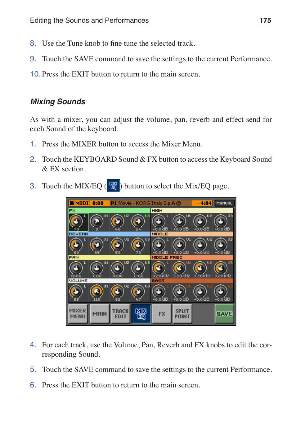 KORG MP-10 PRO User Manual | Page 179 / 252