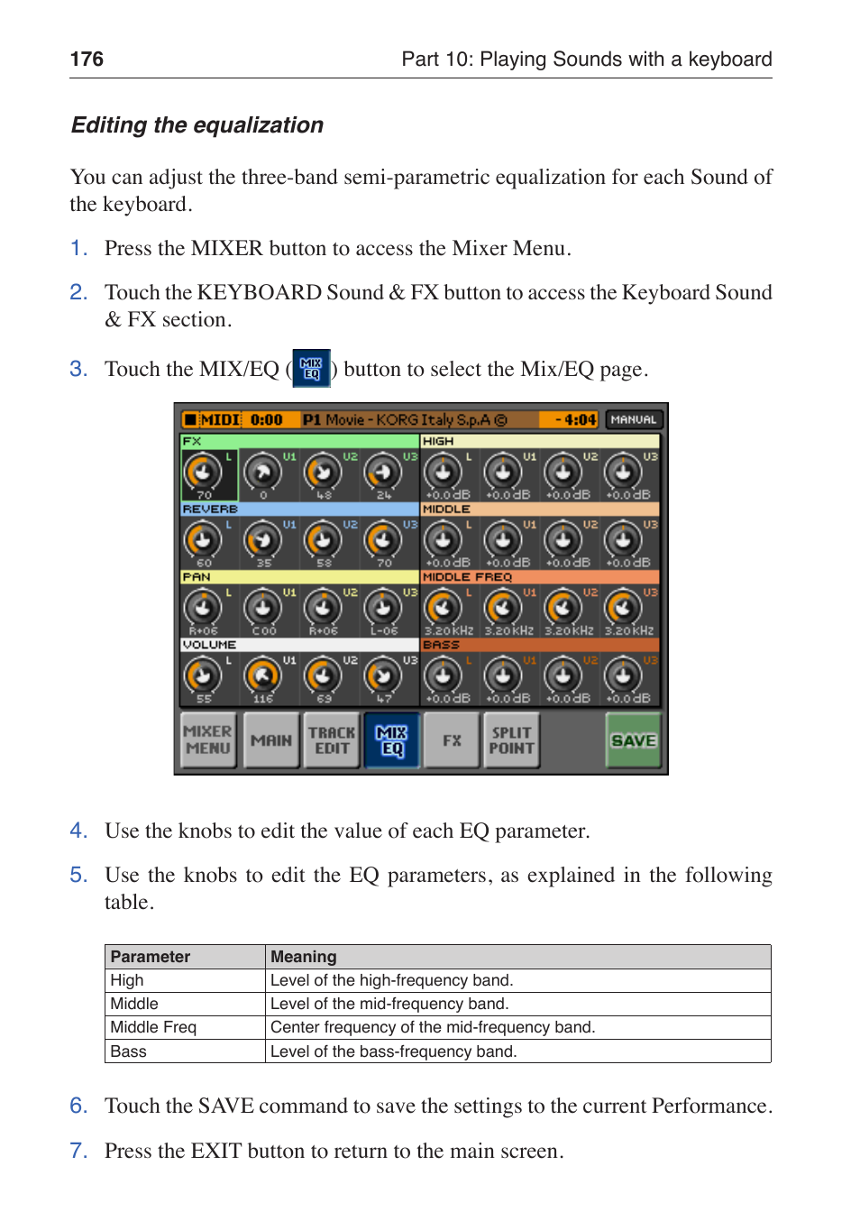 KORG MP-10 PRO User Manual | Page 180 / 252