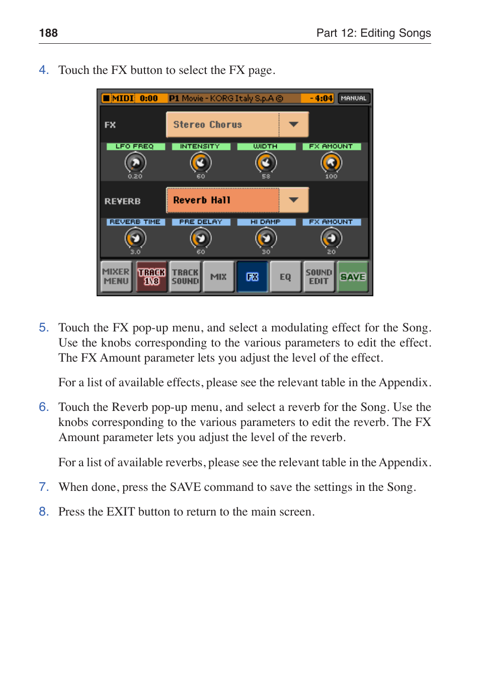 KORG MP-10 PRO User Manual | Page 192 / 252