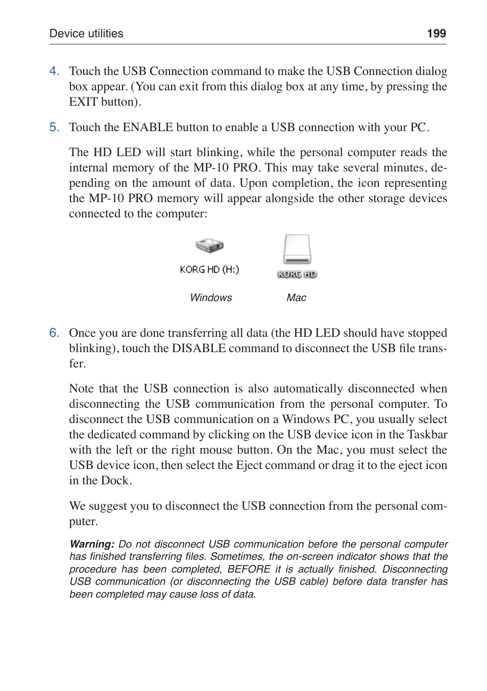 KORG MP-10 PRO User Manual | Page 203 / 252