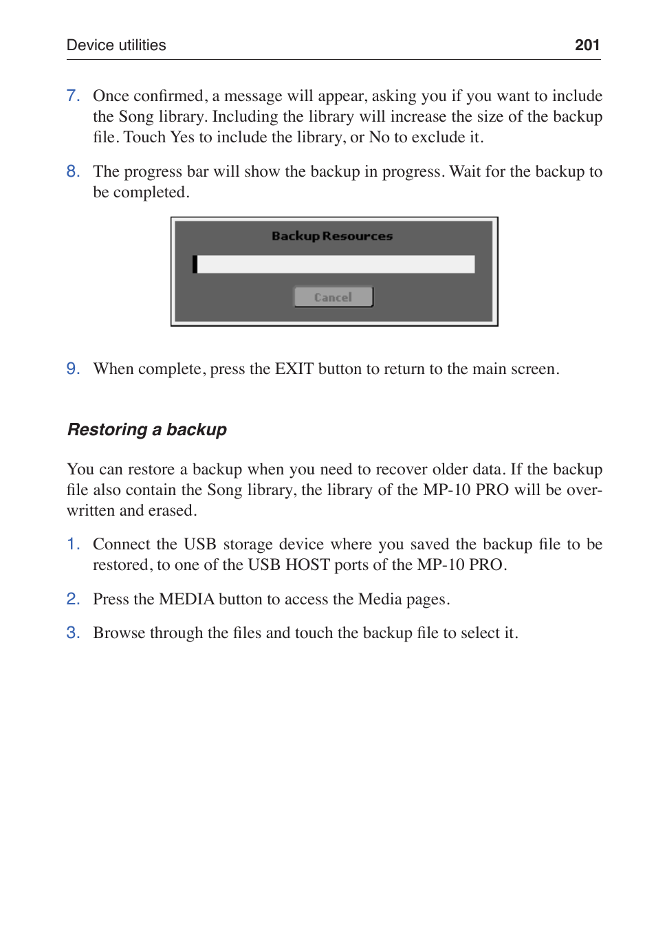 KORG MP-10 PRO User Manual | Page 205 / 252