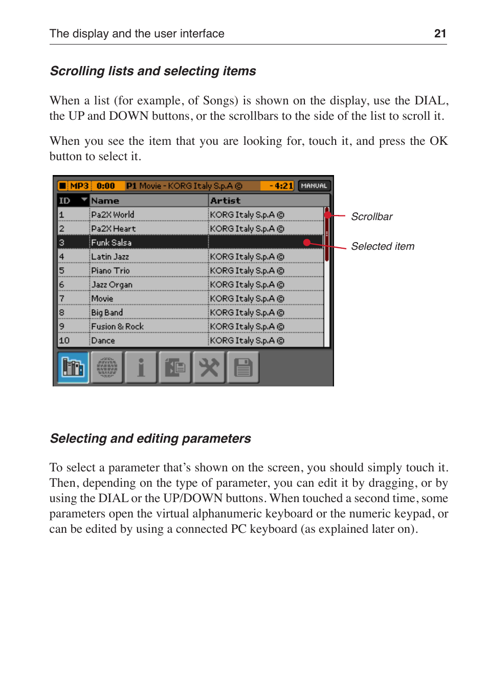 KORG MP-10 PRO User Manual | Page 25 / 252