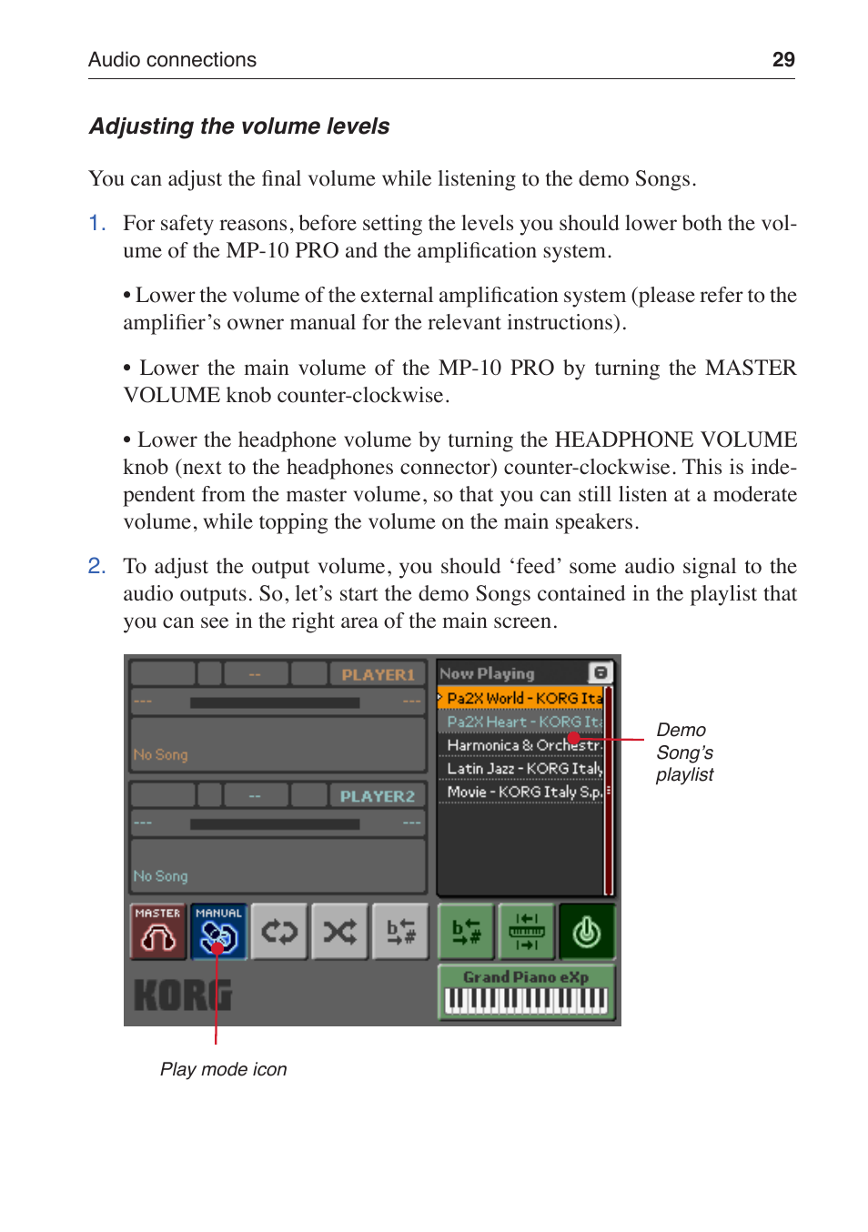 KORG MP-10 PRO User Manual | Page 33 / 252