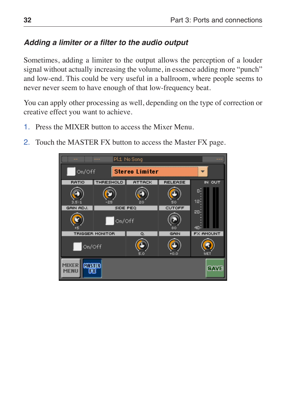 KORG MP-10 PRO User Manual | Page 36 / 252