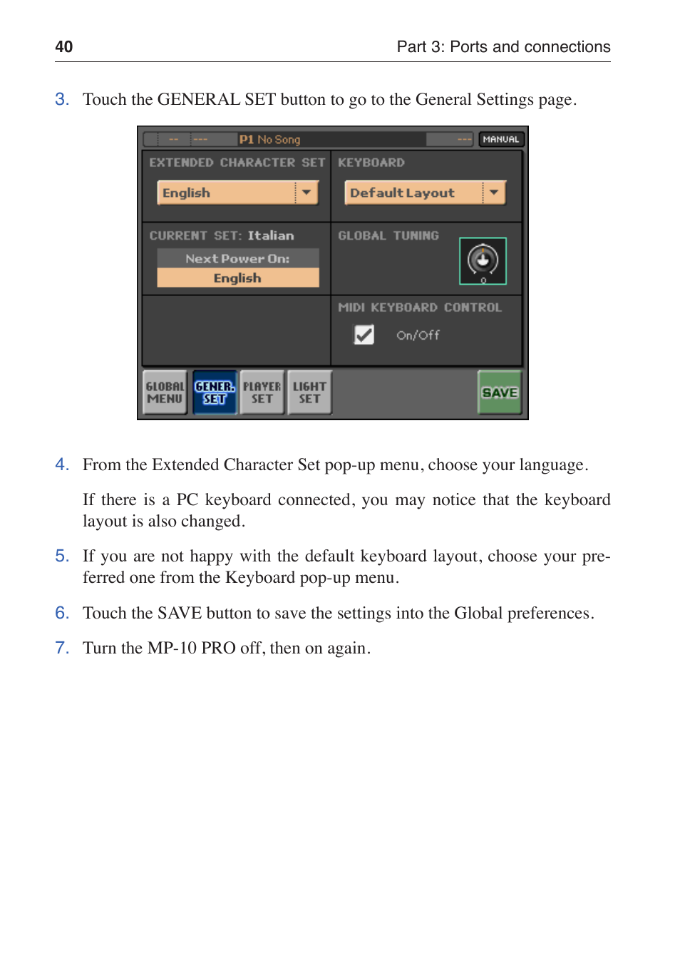 KORG MP-10 PRO User Manual | Page 44 / 252