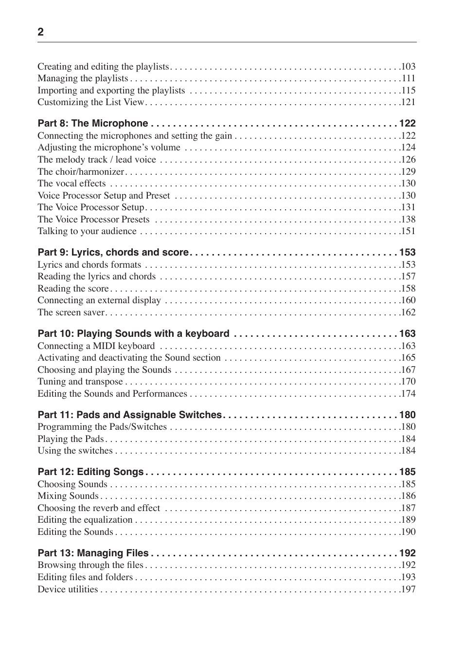 KORG MP-10 PRO User Manual | Page 6 / 252