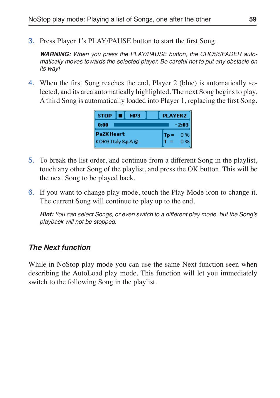 KORG MP-10 PRO User Manual | Page 63 / 252