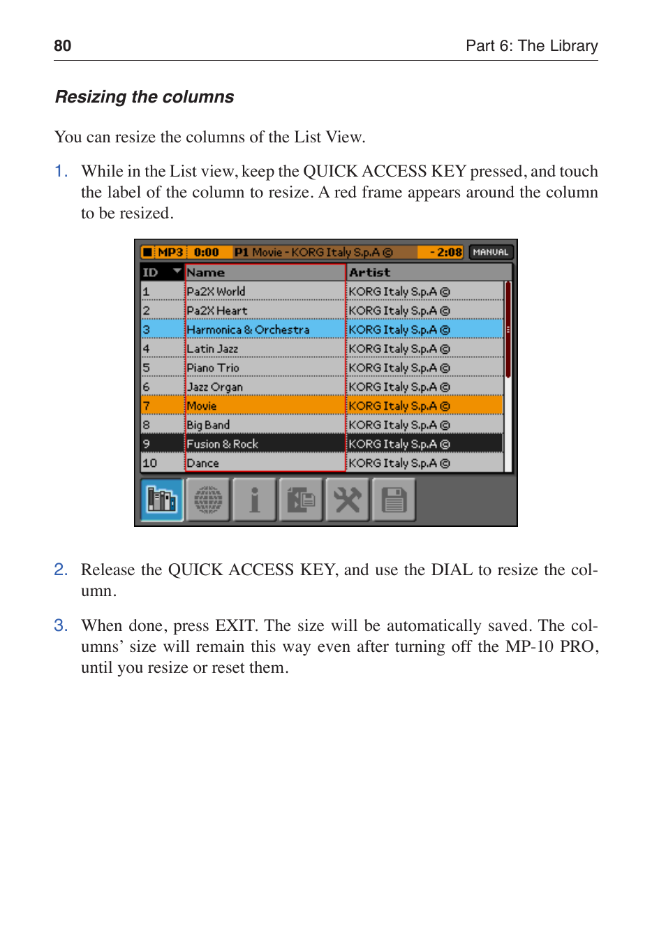 KORG MP-10 PRO User Manual | Page 84 / 252