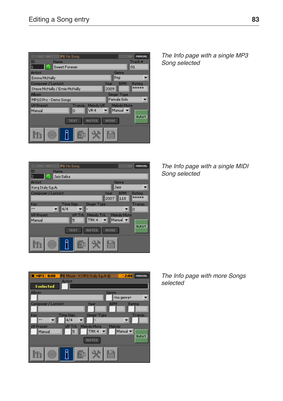 KORG MP-10 PRO User Manual | Page 87 / 252