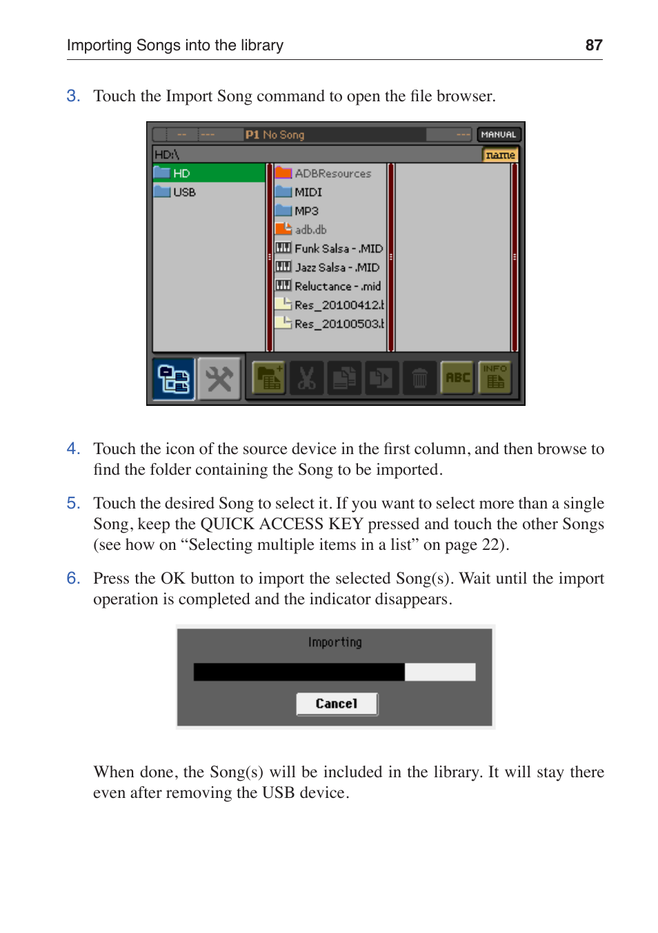 KORG MP-10 PRO User Manual | Page 91 / 252