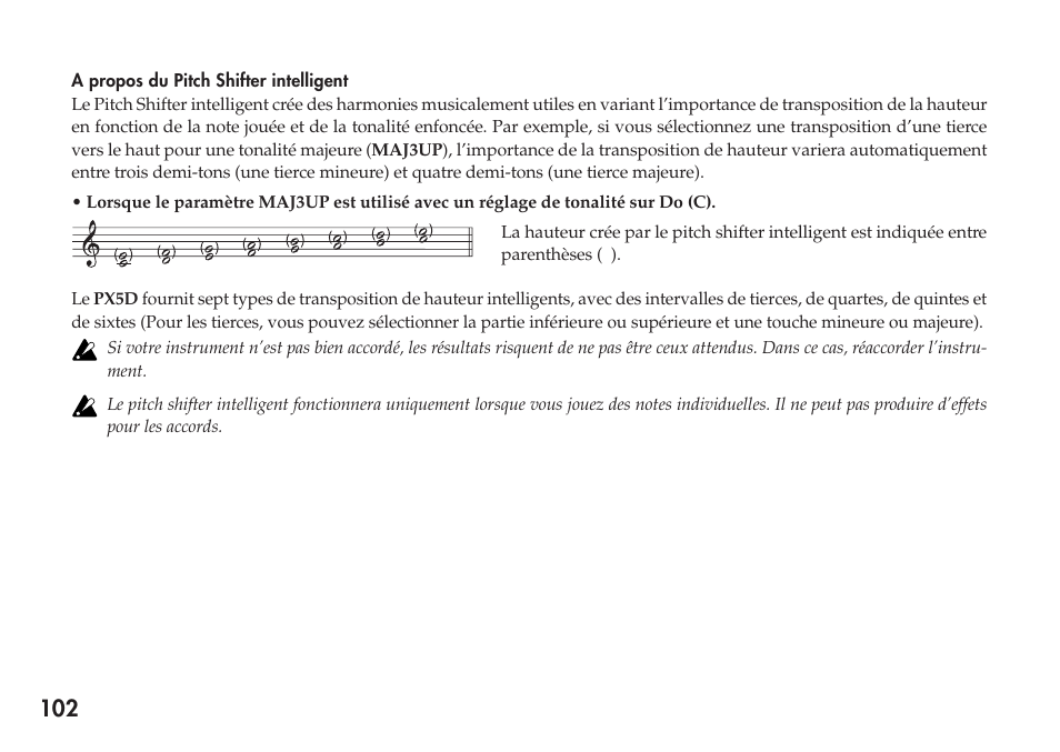 KORG Personal Multi-Effect Processor PX5D User Manual | Page 102 / 164