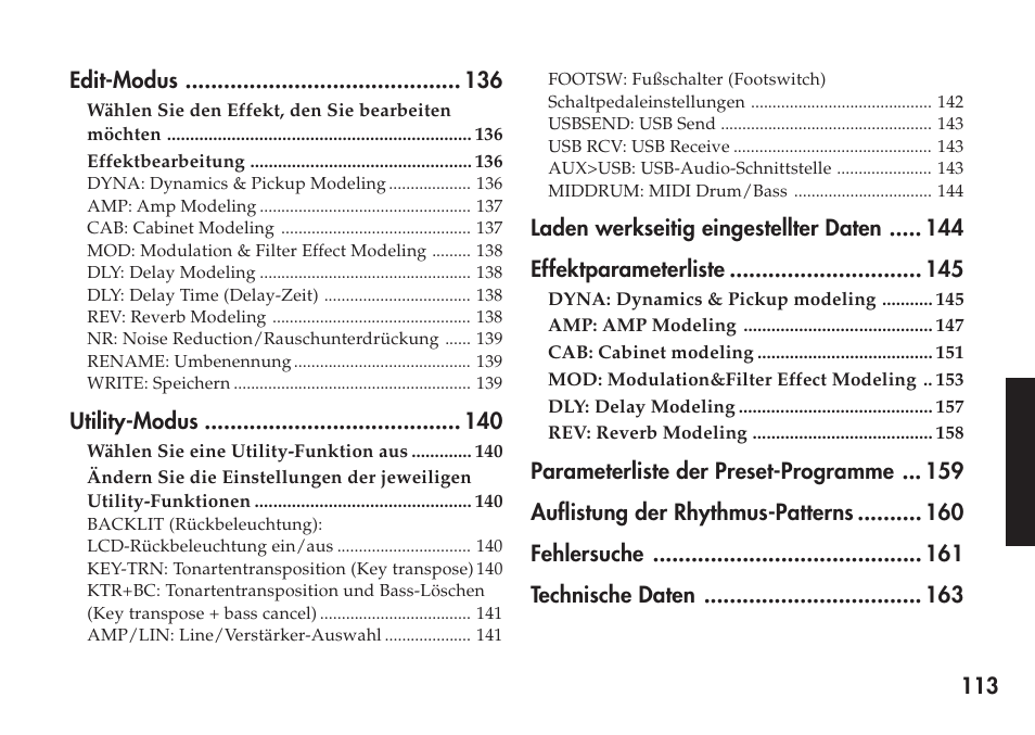 KORG Personal Multi-Effect Processor PX5D User Manual | Page 113 / 164