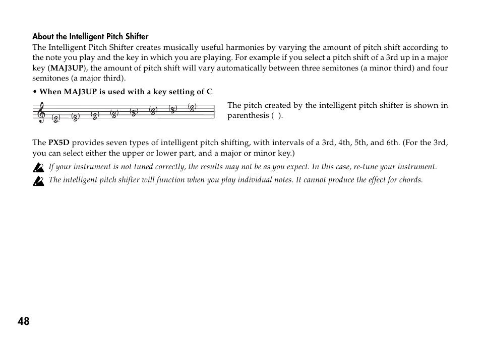 KORG Personal Multi-Effect Processor PX5D User Manual | Page 48 / 164