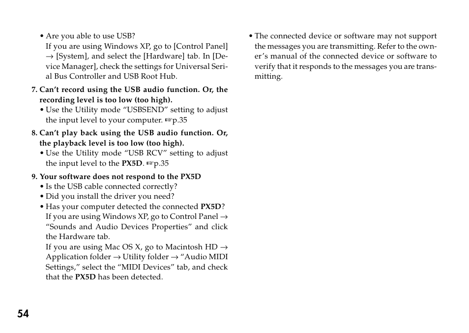 KORG Personal Multi-Effect Processor PX5D User Manual | Page 54 / 164