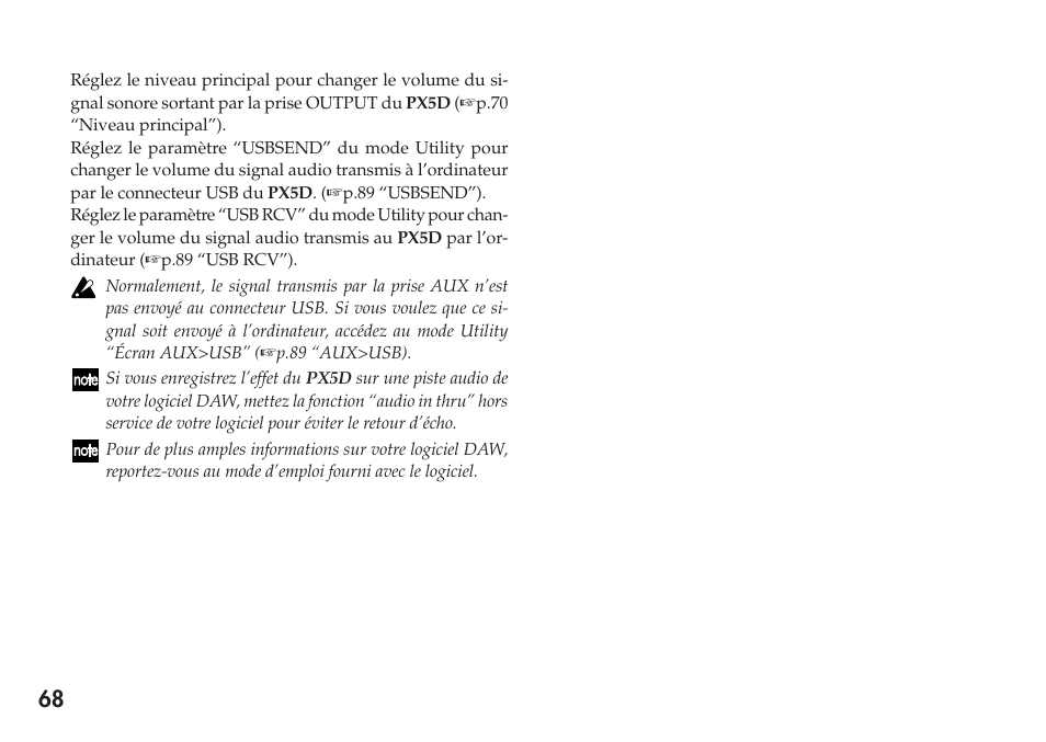 KORG Personal Multi-Effect Processor PX5D User Manual | Page 68 / 164