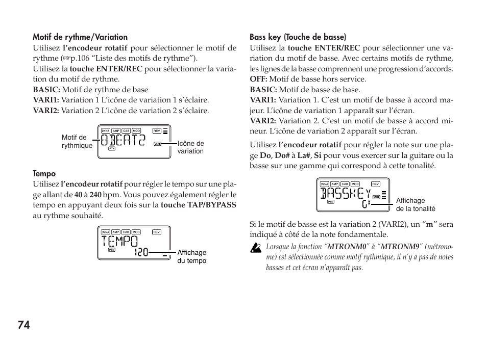 KORG Personal Multi-Effect Processor PX5D User Manual | Page 74 / 164