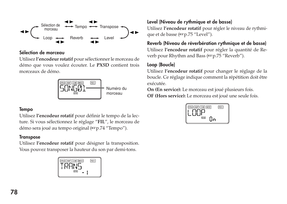 KORG Personal Multi-Effect Processor PX5D User Manual | Page 78 / 164