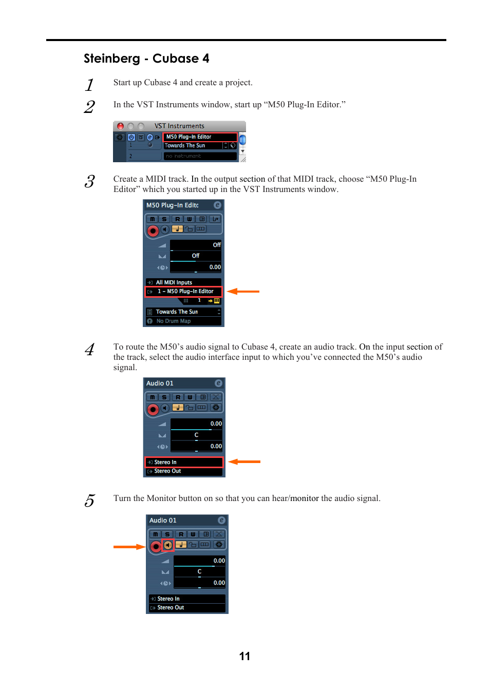 Steinberg - cubase 4 | KORG M50 User Manual | Page 14 / 33