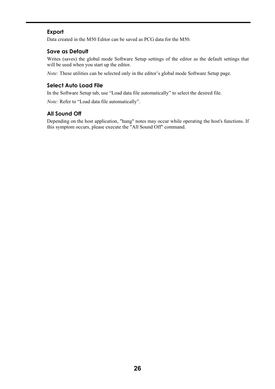 KORG M50 User Manual | Page 29 / 33