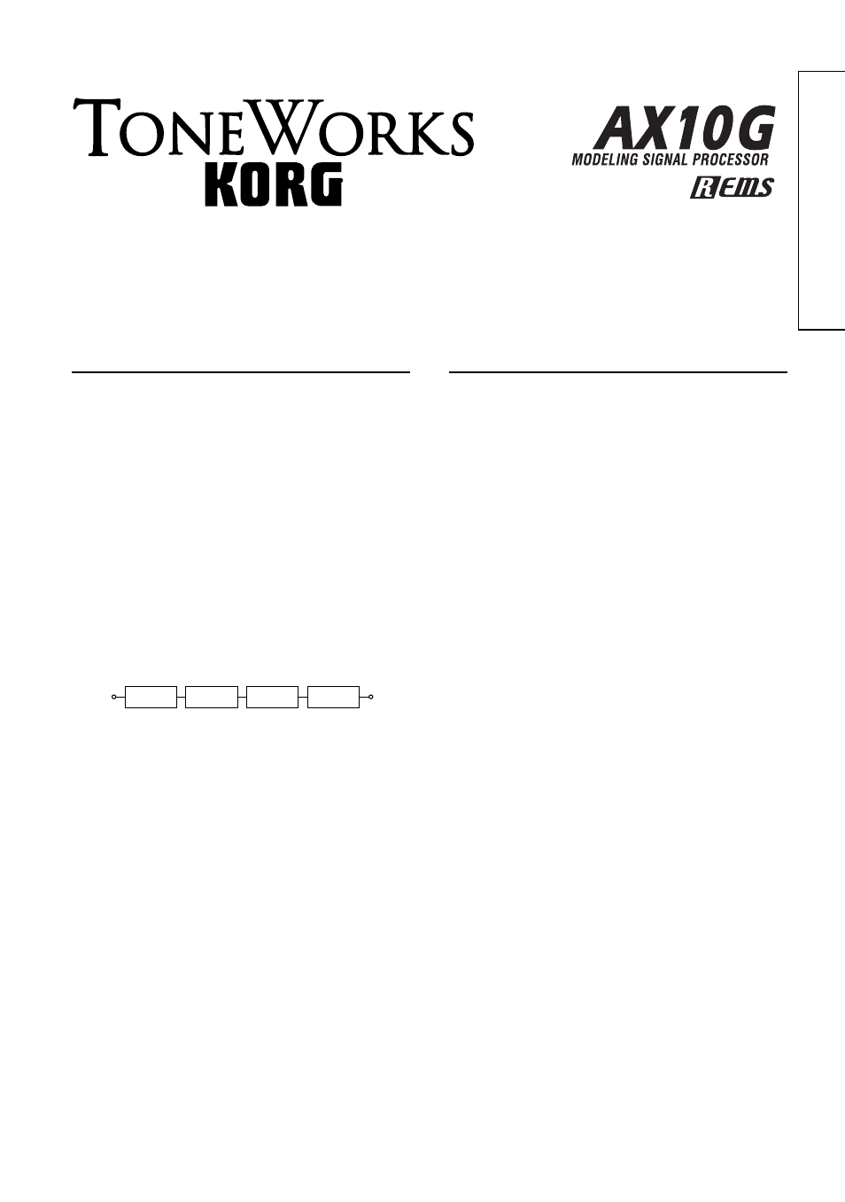 KORG TONEWORKS AX10G User Manual | Page 3 / 40