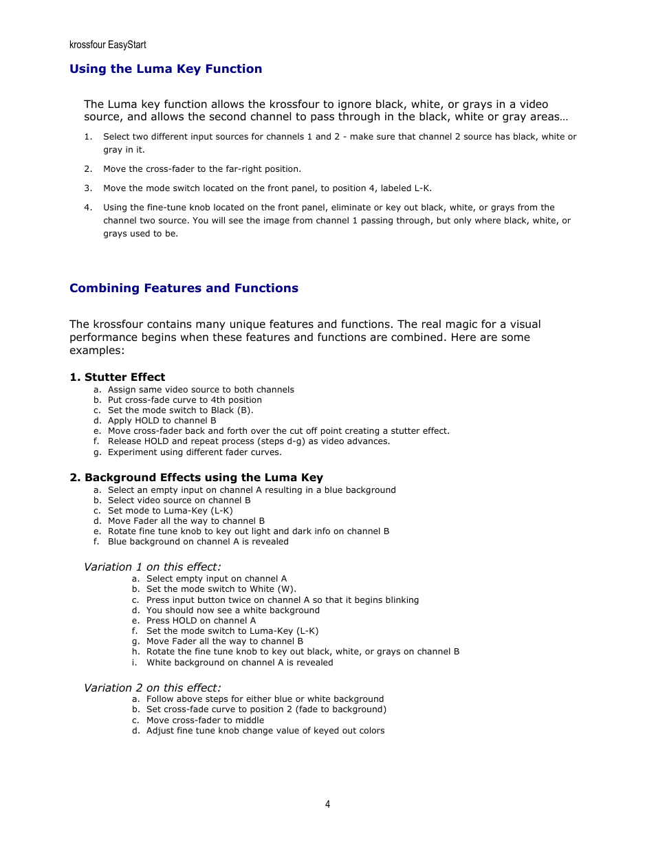 KORG Krossfour KF4 User Manual | Page 4 / 5