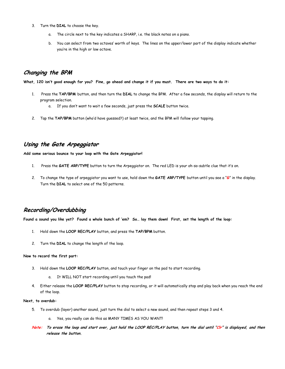 KORG Kaossilator Dynamic Phrase Synthesizer User Manual | Page 3 / 4