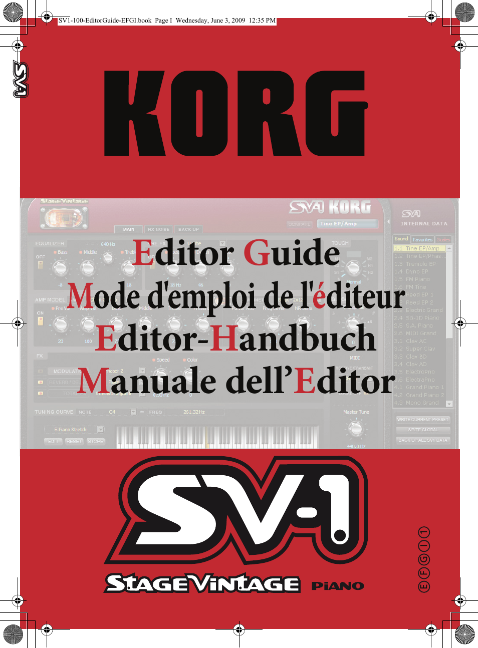 KORG SV-1 User Manual | 278 pages