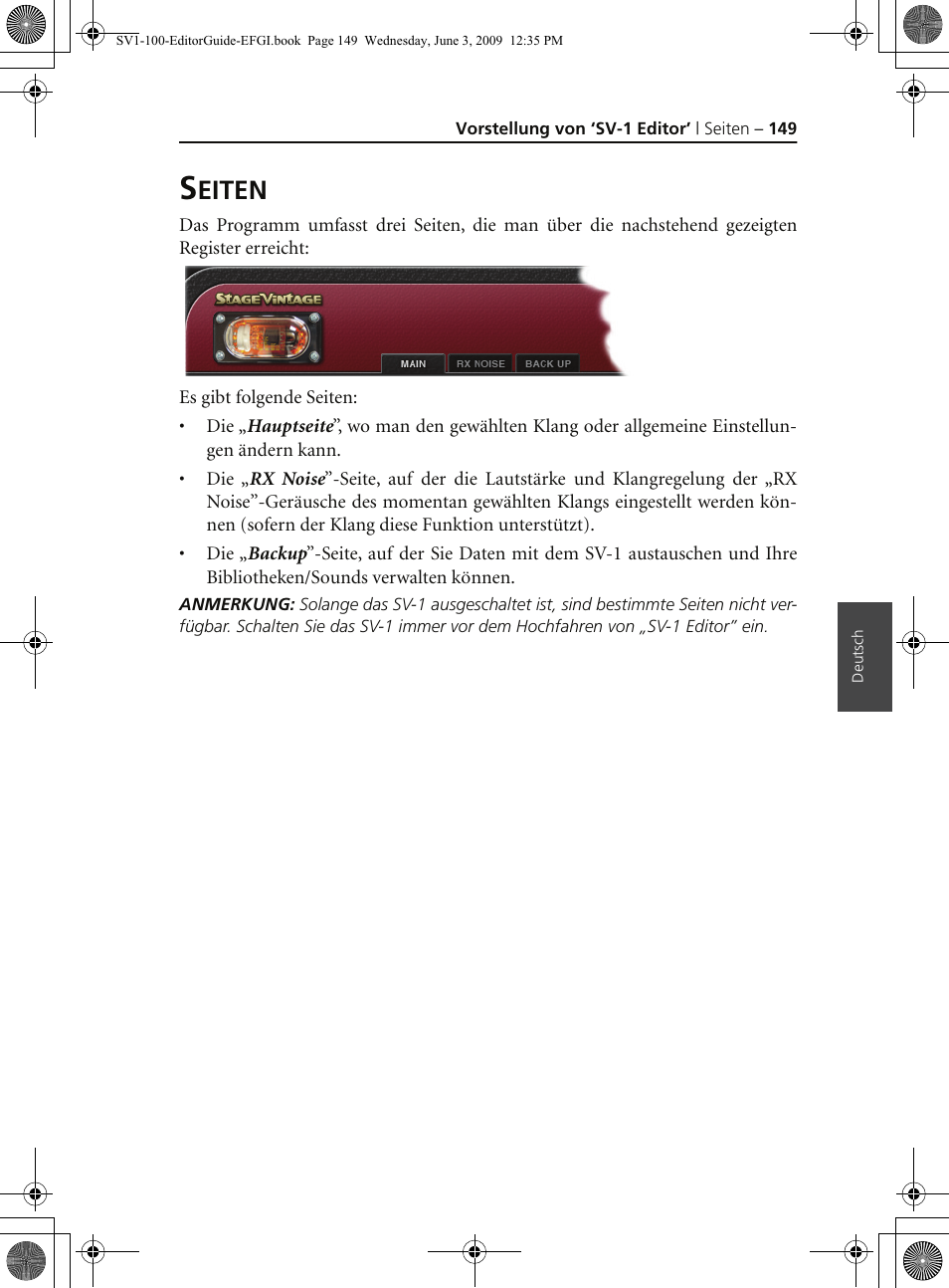 Seiten, Eiten | KORG SV-1 User Manual | Page 151 / 278