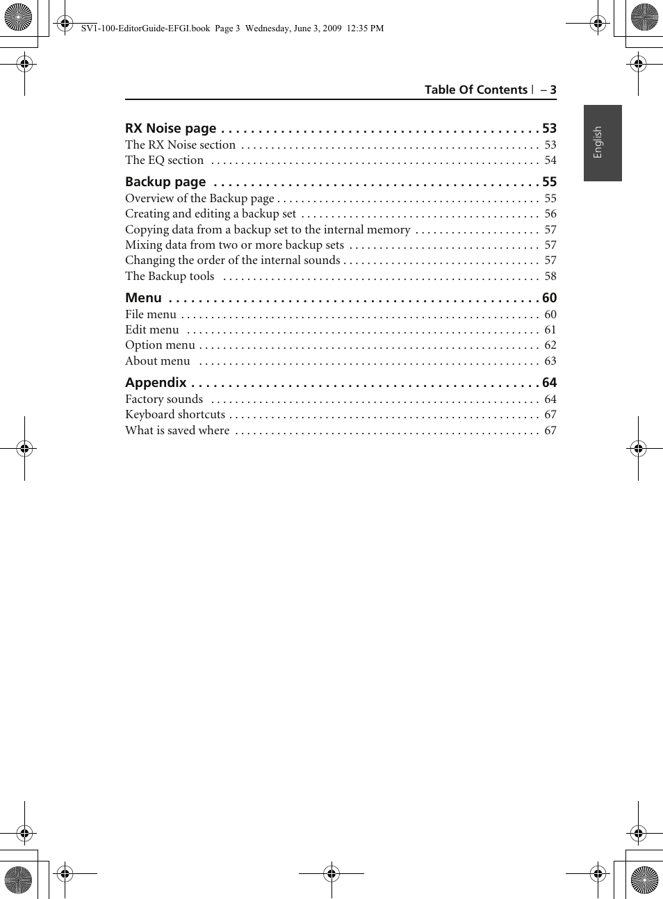 KORG SV-1 User Manual | Page 5 / 278
