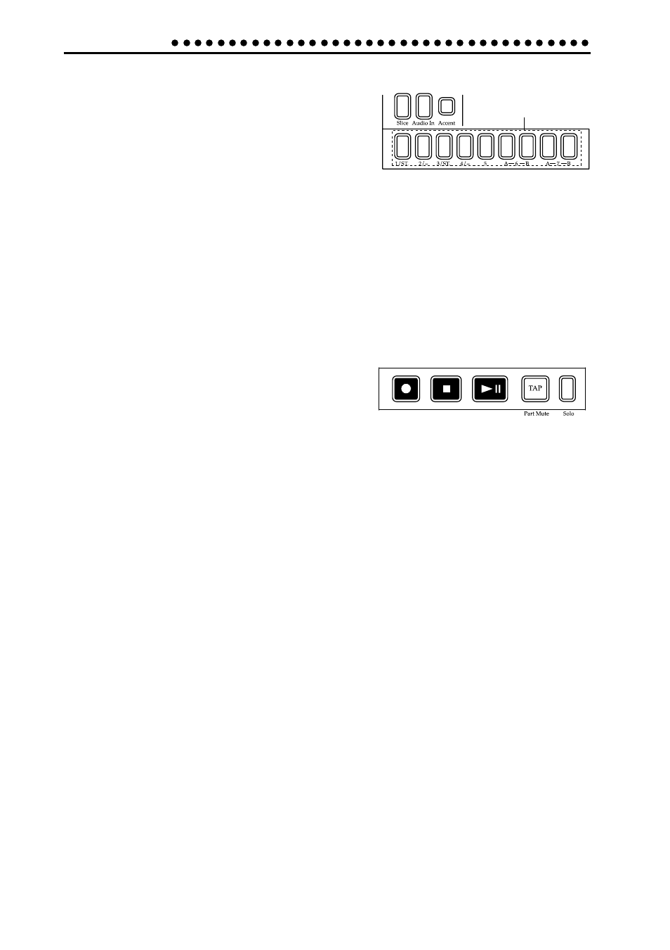 Part select section, Sequence control section | KORG ES-1 User Manual | Page 10 / 64